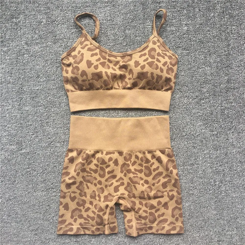 Sexy 2 PCS Yoga Set - Gym Leggings and Running Work Out Training Suit