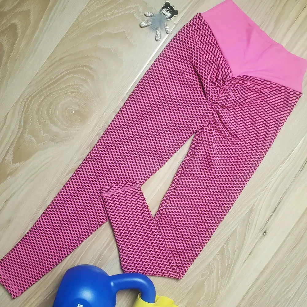 Sexy Seamless Textured Scrunch Bum Leggings - High Waist Yoga Pants for Fitness Outfit