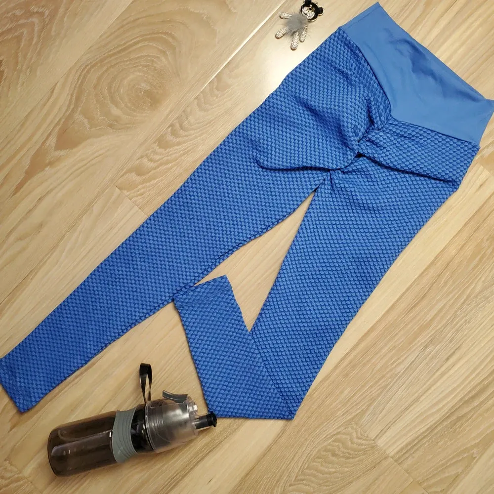 Sexy Seamless Textured Scrunch Bum Leggings - High Waist Yoga Pants for Fitness Outfit