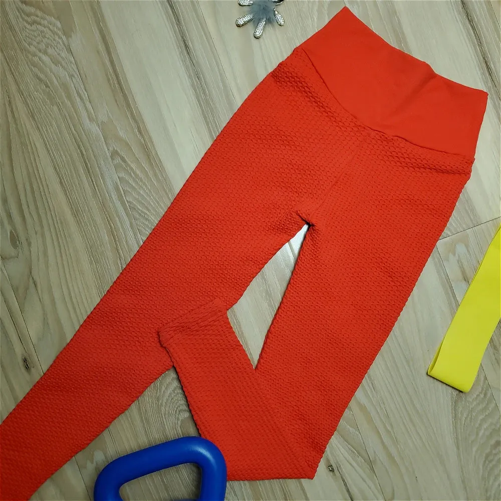 Sexy Seamless Textured Scrunch Bum Leggings - High Waist Yoga Pants for Fitness Outfit