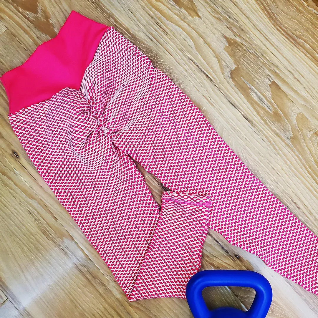 Sexy Seamless Textured Scrunch Bum Leggings - High Waist Yoga Pants for Fitness Outfit