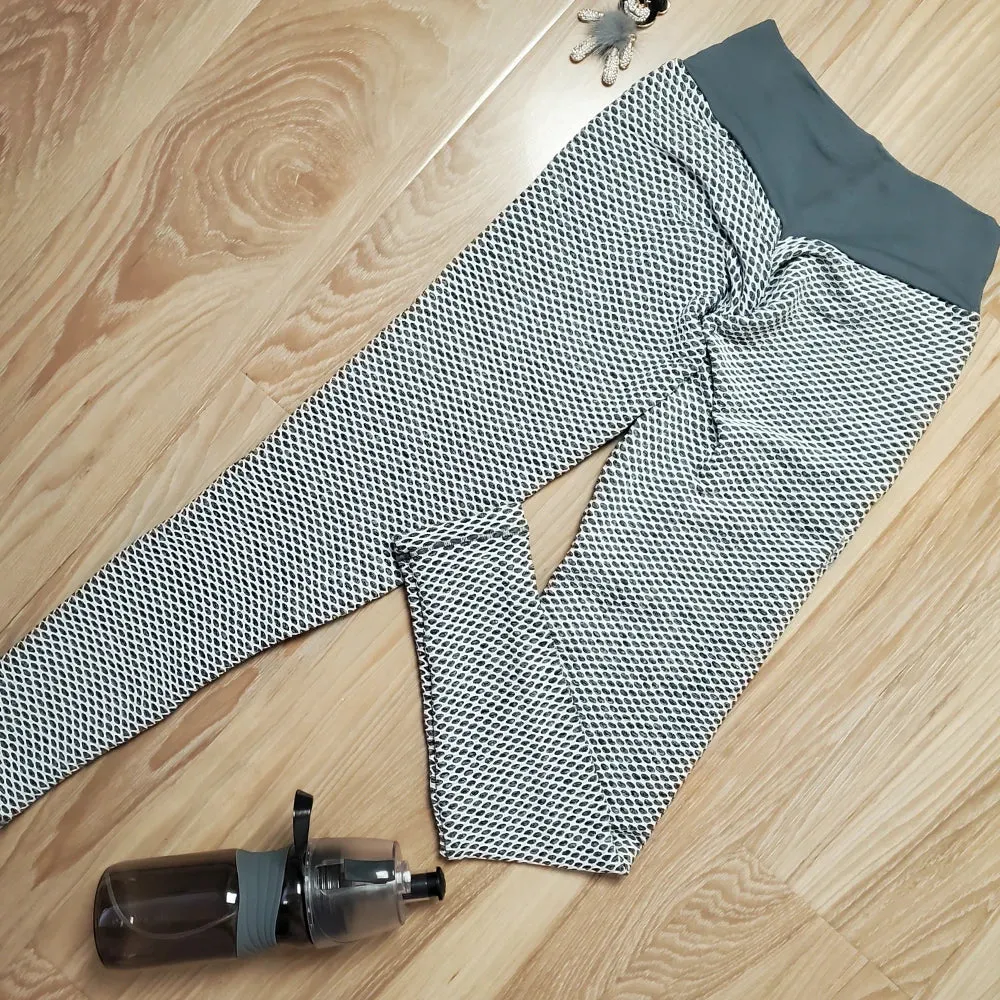 Sexy Seamless Textured Scrunch Bum Leggings - High Waist Yoga Pants for Fitness Outfit