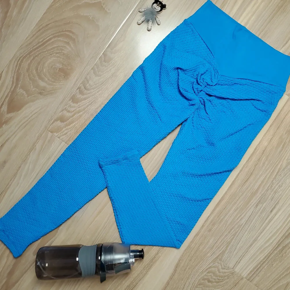 Sexy Seamless Textured Scrunch Bum Leggings - High Waist Yoga Pants for Fitness Outfit
