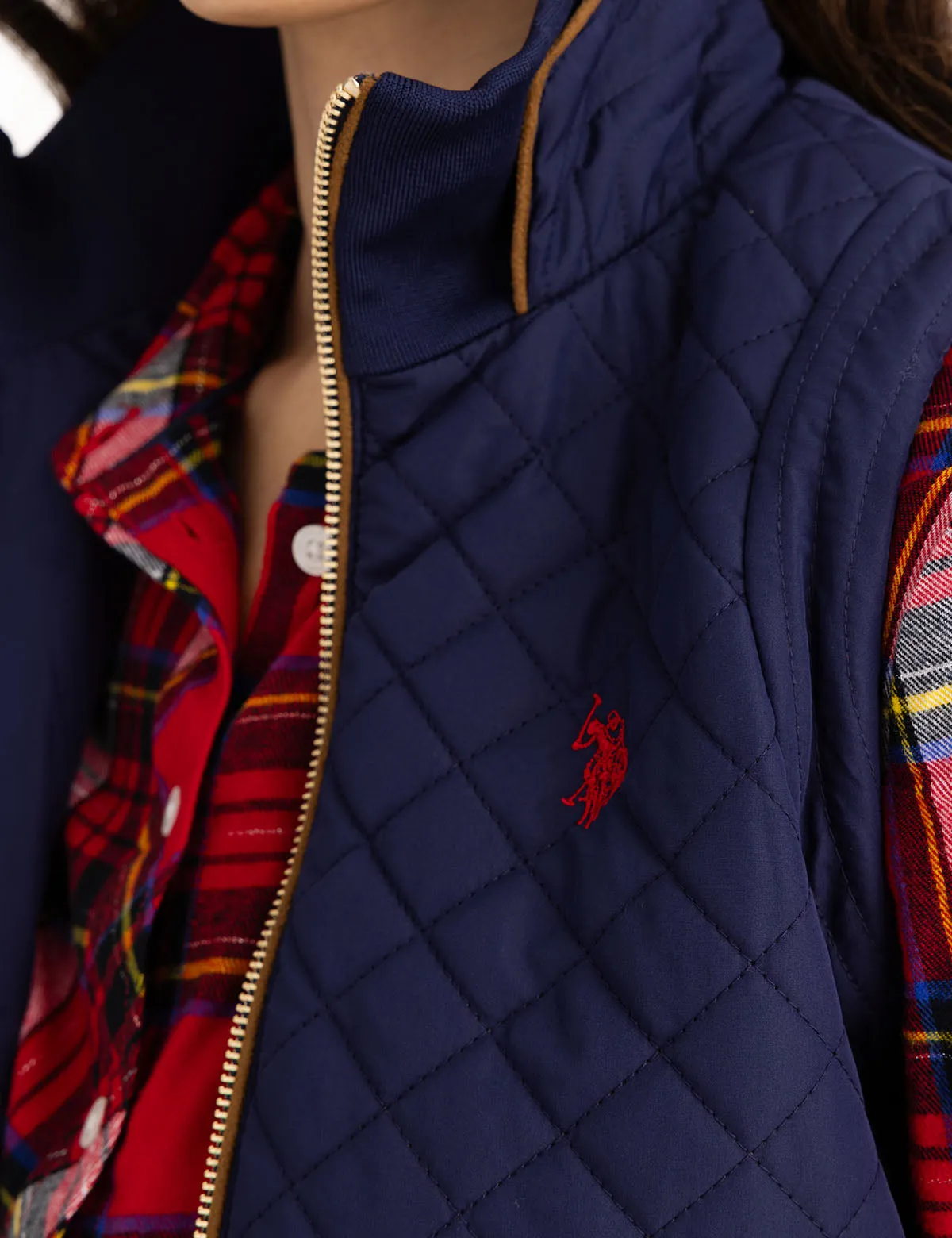 SIDE KNIT QUILTED VEST