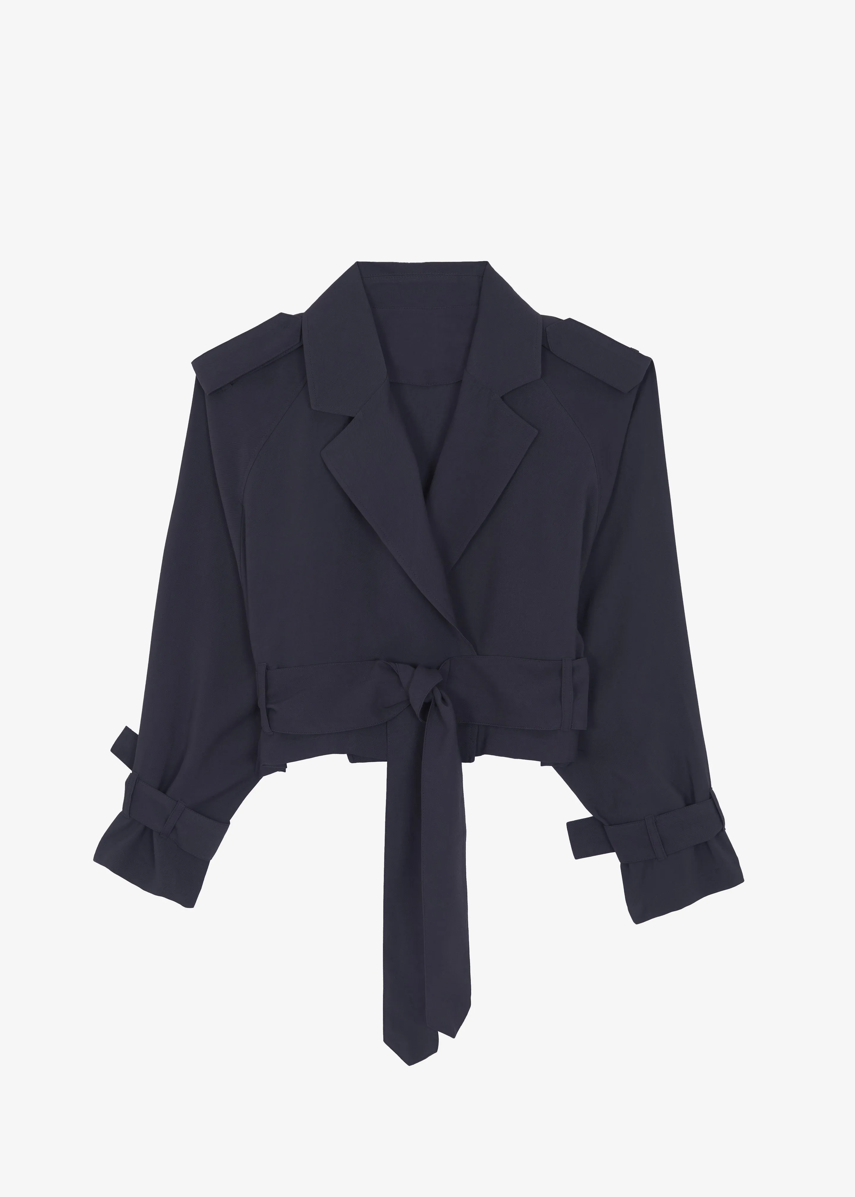 Simona Short Trench - Navy