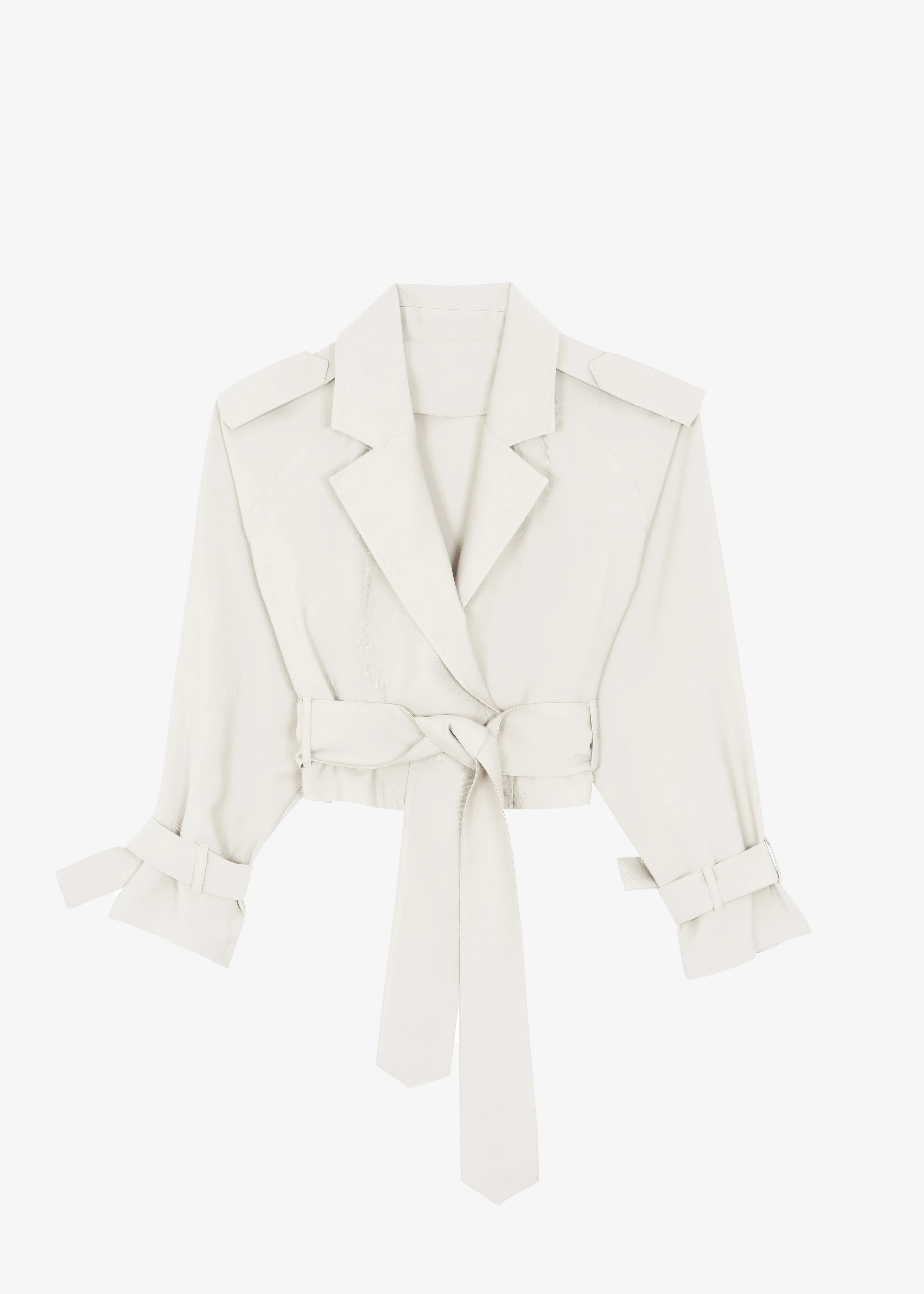 Simona Short Trench - Off White