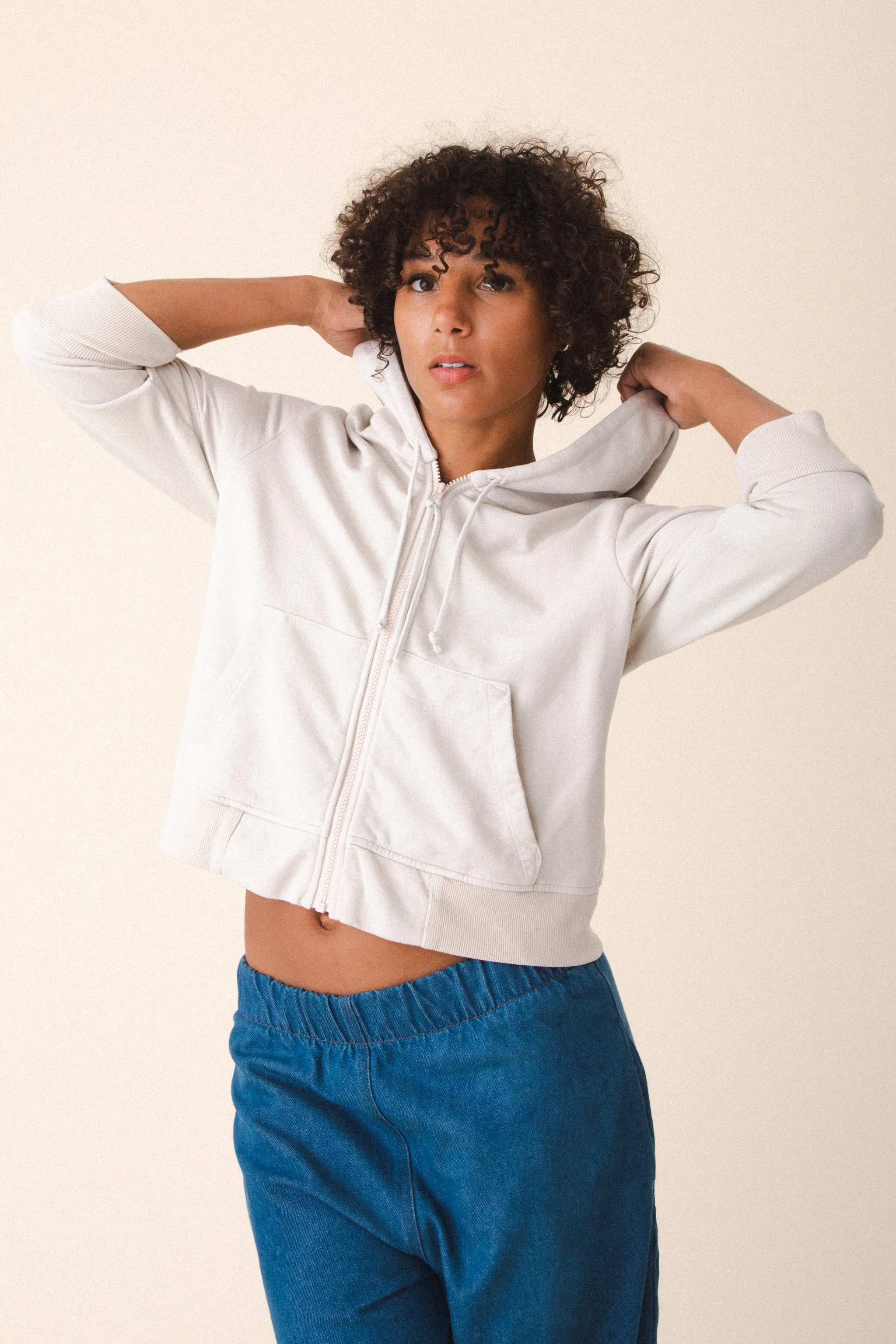 Simple Life Hoodie in Oyster