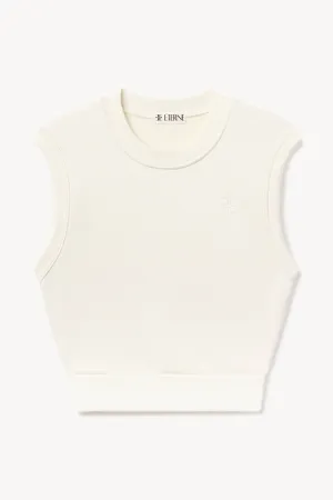 SLEEVELESS CREWNECK TOP
