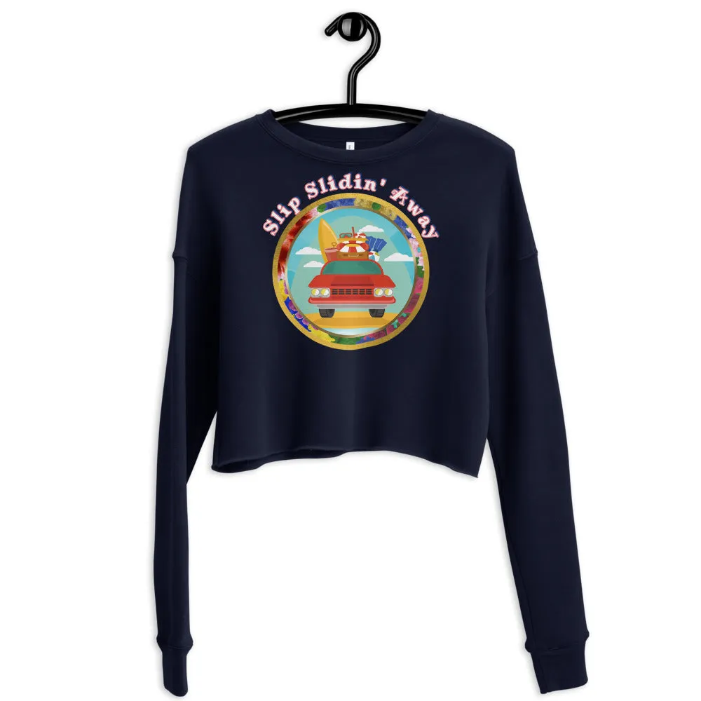 Slip Slidin' Away Crop Sweatshirt