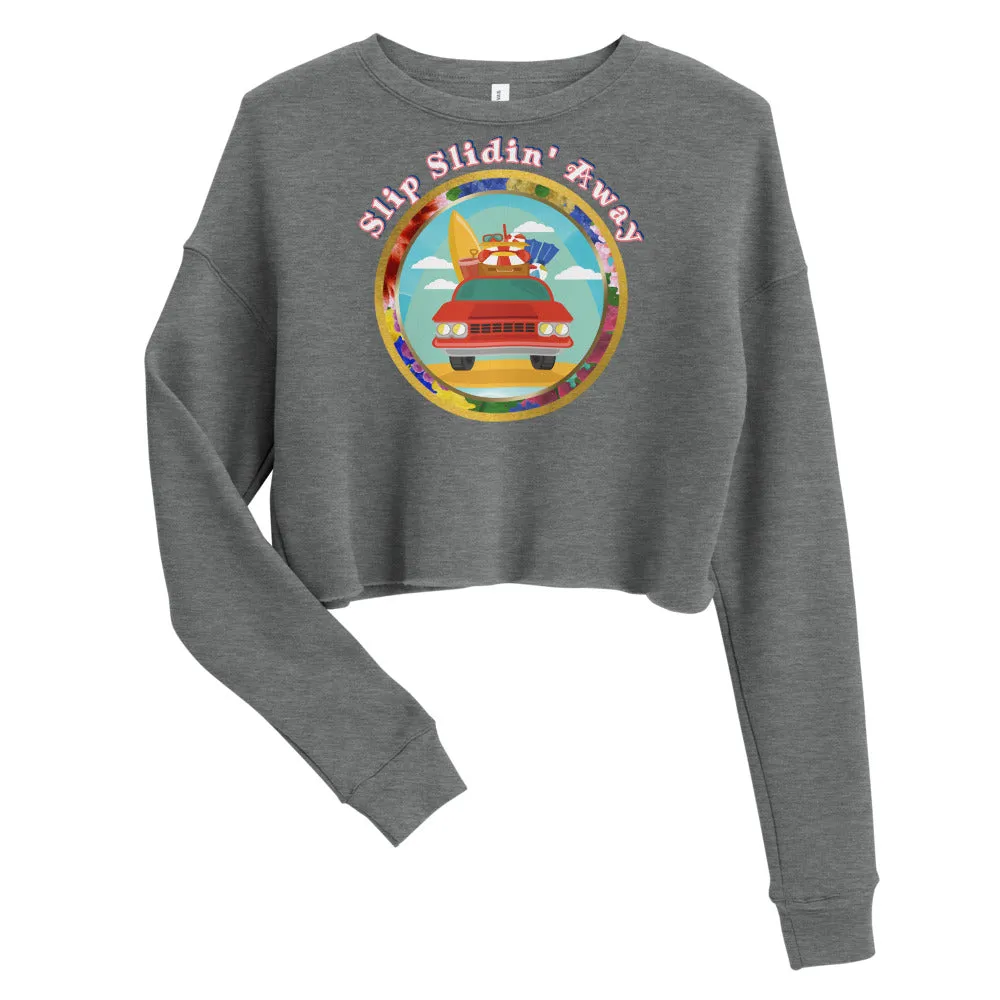 Slip Slidin' Away Crop Sweatshirt
