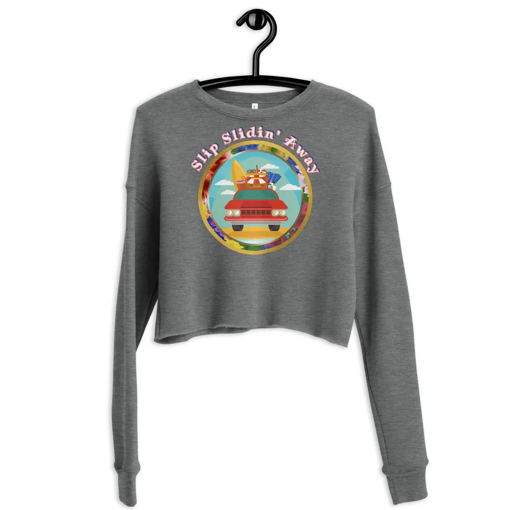 Slip Slidin' Away Crop Sweatshirt