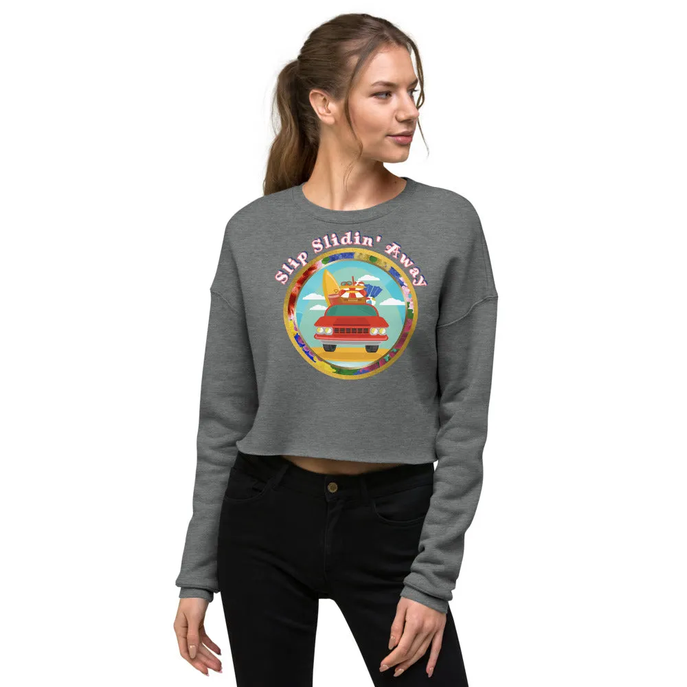 Slip Slidin' Away Crop Sweatshirt