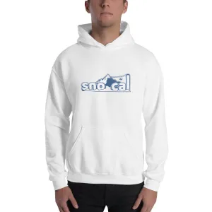 Sno Cal™ Hooded Pullover Sweatshirt blue & white lettering logo