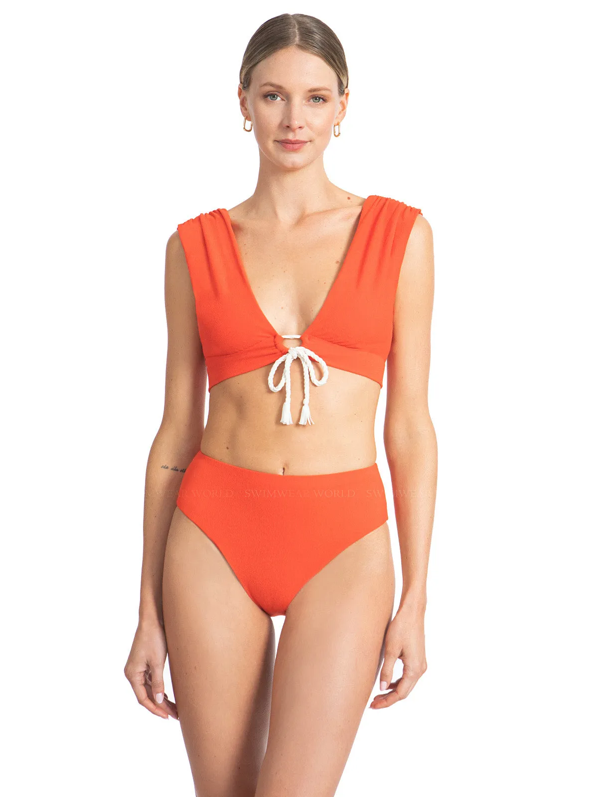 Soliel Capsleeve Bra-Soliel High Waist Bikini ::RET