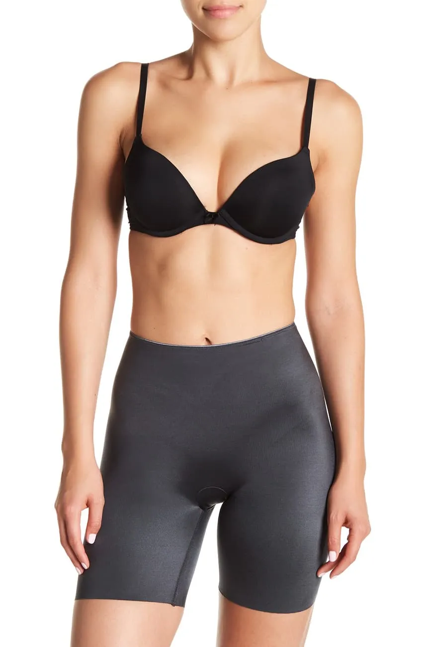 SPANX Slimplicity Mid-Thigh Shorts in Steel Grey, Sz S! Retails $80 