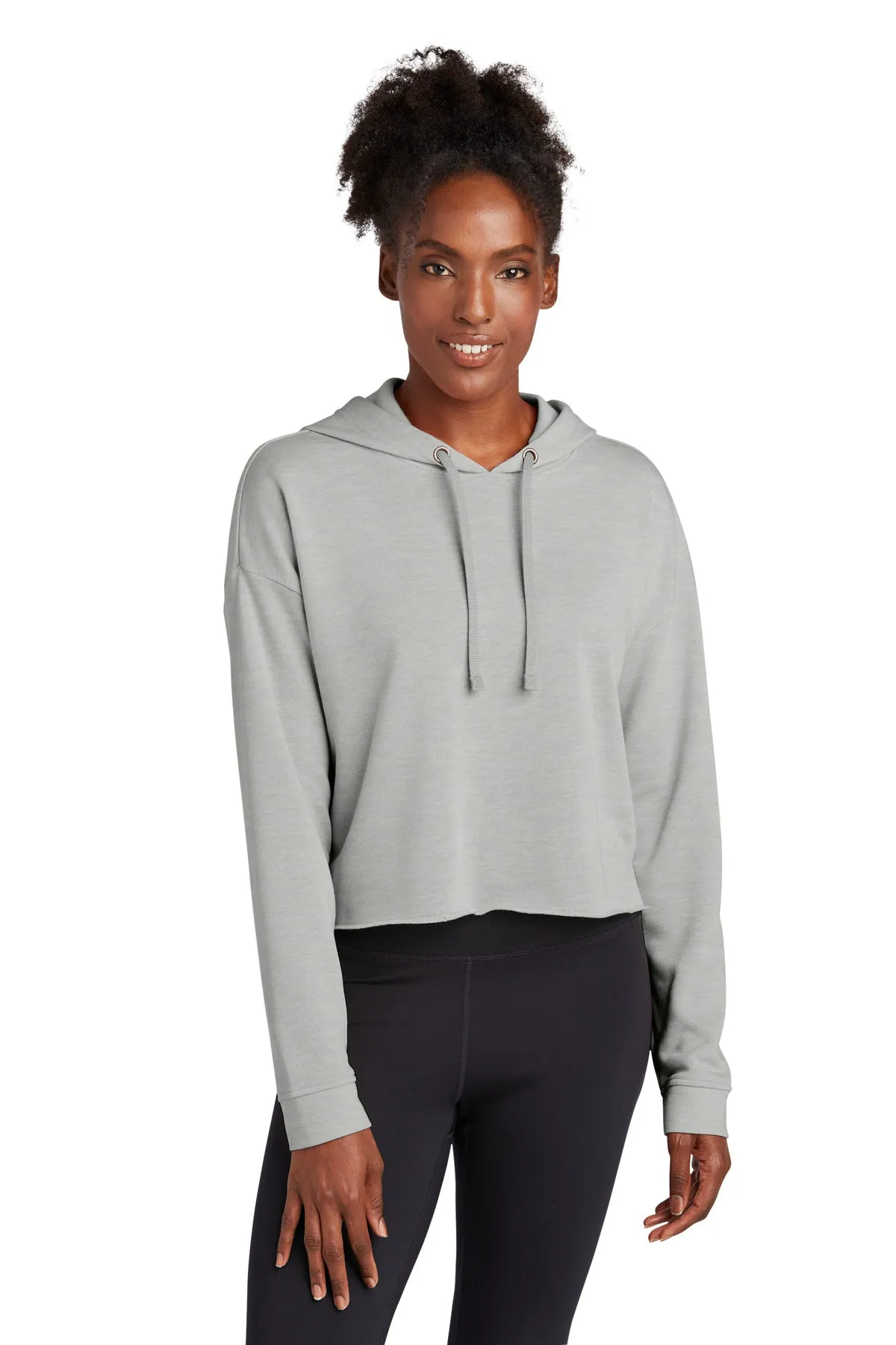 Sport-Tek ¨ Ladies PosiCharge ¨ Tri-Blend Wicking Fleece Crop Hooded Pullover LST298