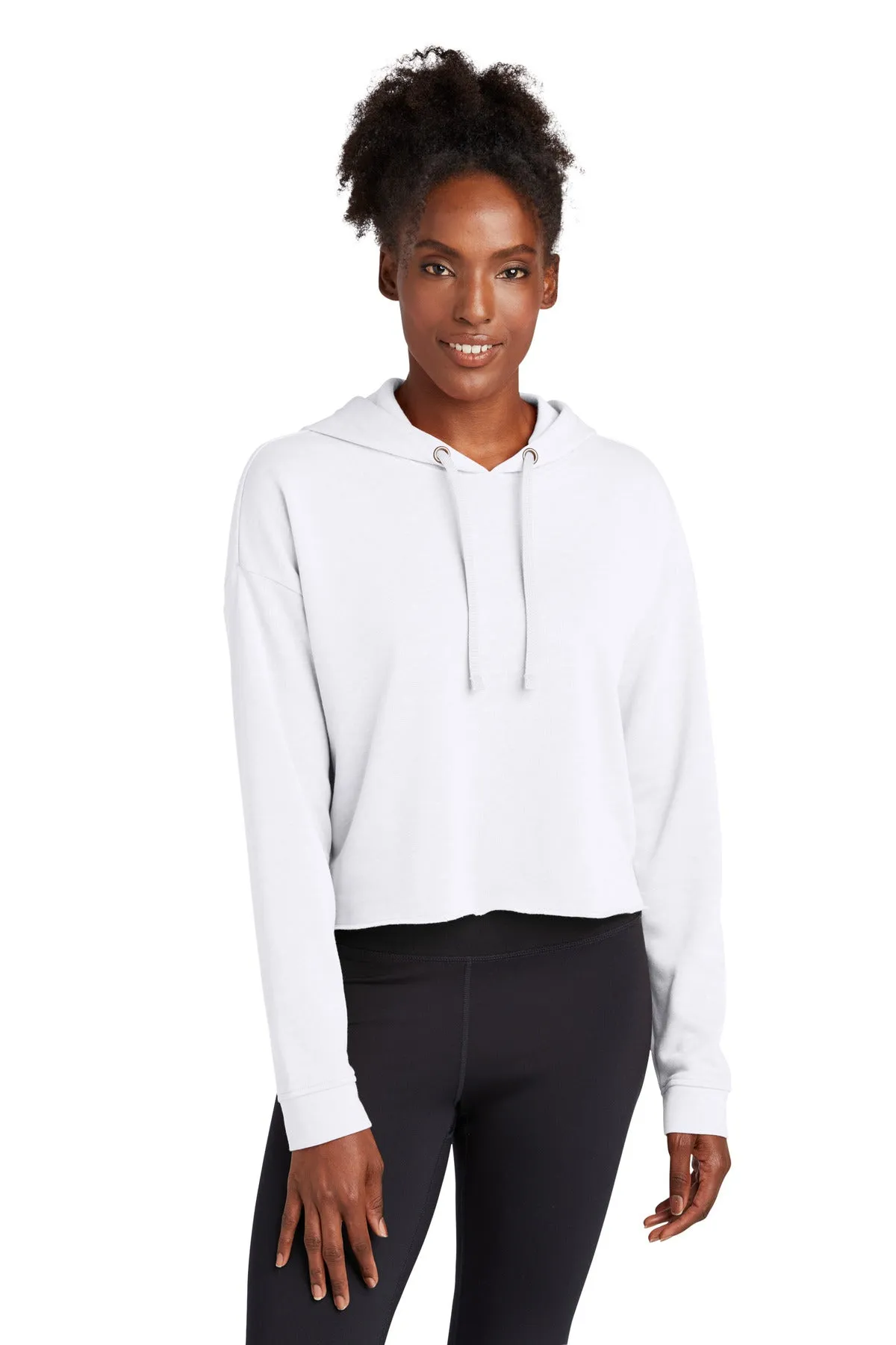 Sport-Tek ¨ Ladies PosiCharge ¨ Tri-Blend Wicking Fleece Crop Hooded Pullover LST298