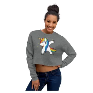 Starlight Dab Unicorn Crop Sweatshirt