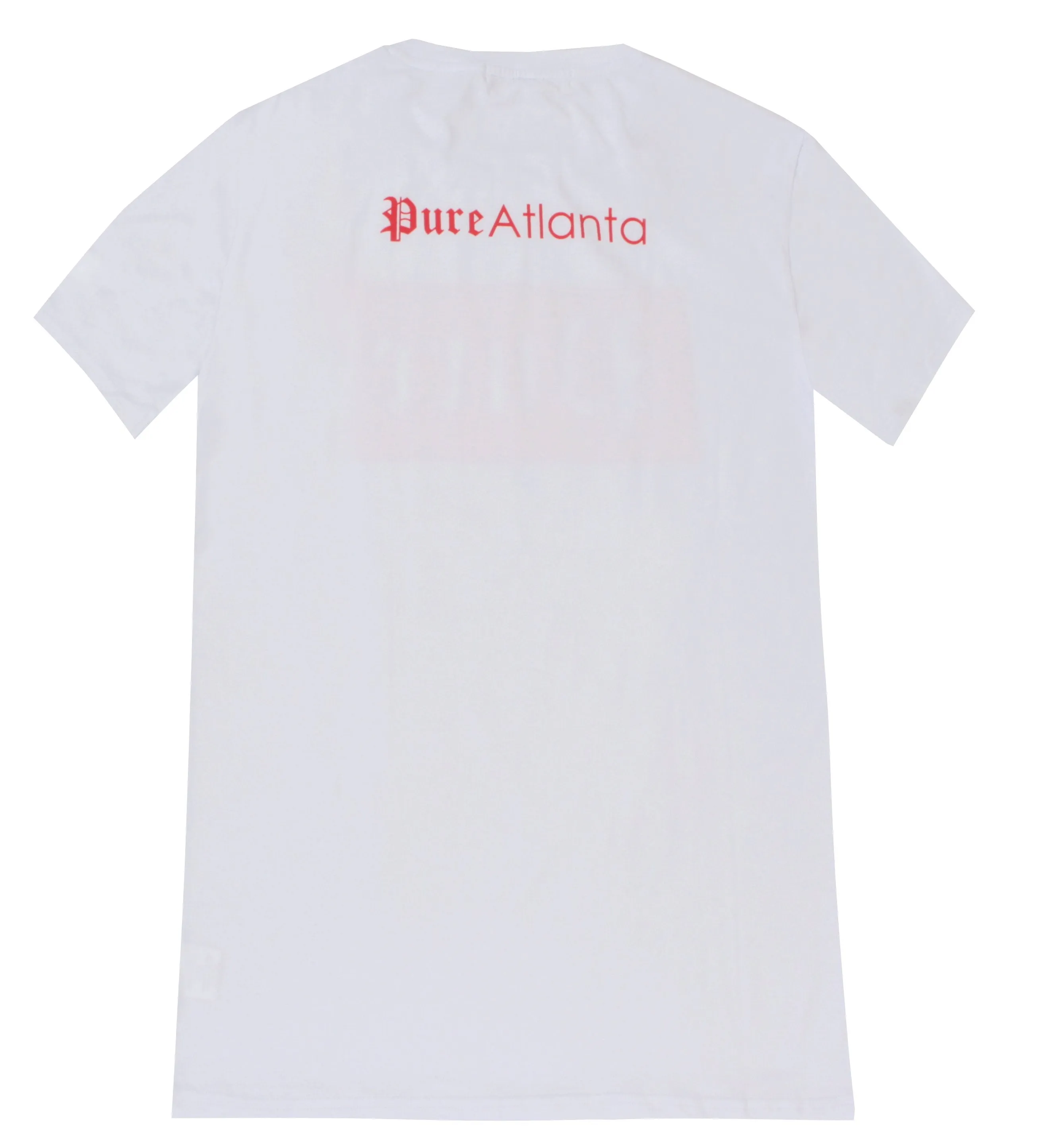 STRETCH PURE TEE WHITE W| RED BLOCK LOGO