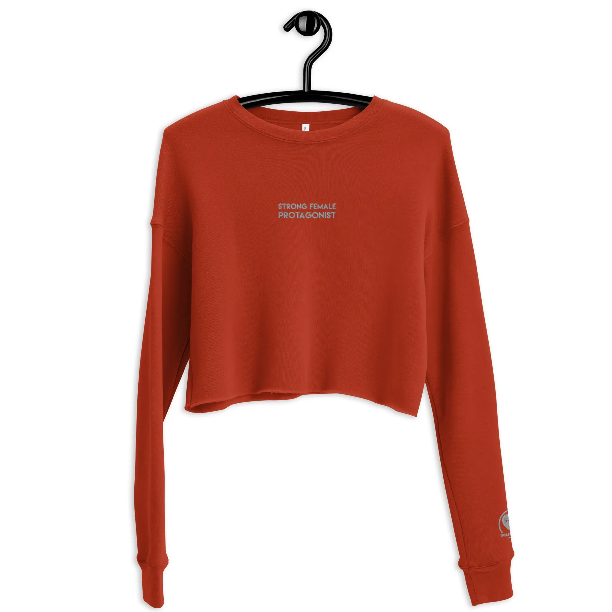Strong Female Protagonist - Embroidered Crop Top Sweatshirt