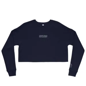 Strong Female Protagonist - Embroidered Crop Top Sweatshirt