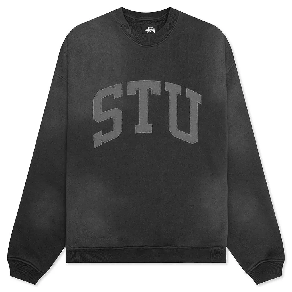 Stu Applique Crew - Black