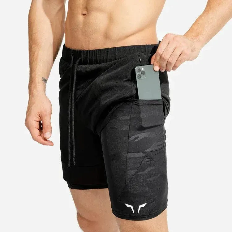 Stuttbuxur Limitless 2 in 1 - Svartar