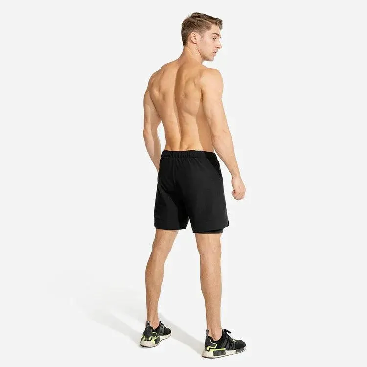Stuttbuxur Limitless 2 in 1 - Svartar