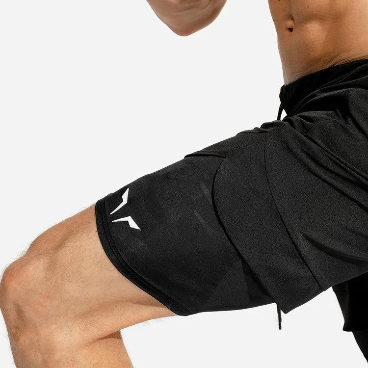 Stuttbuxur Limitless 2 in 1 - Svartar