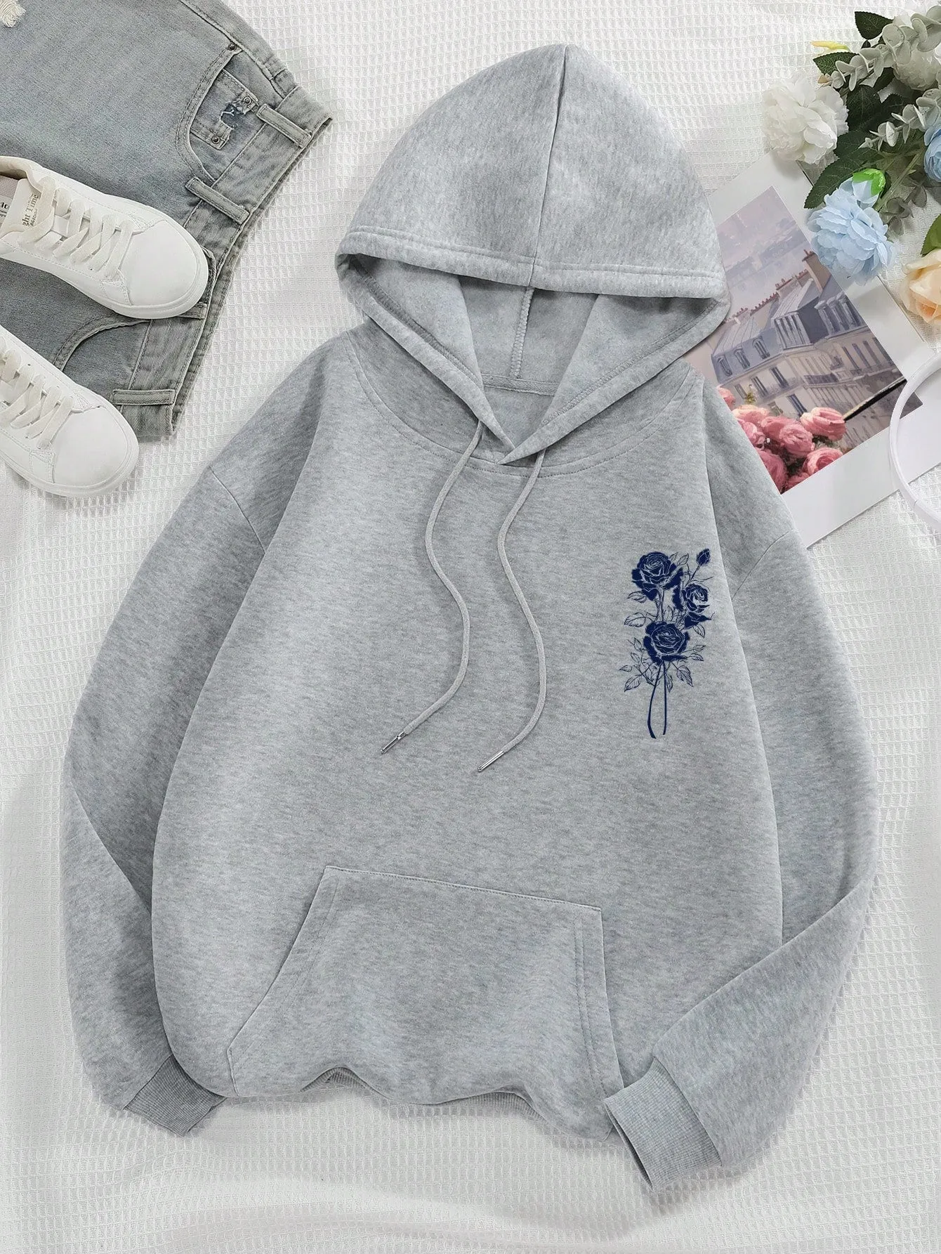 Sudadera con capucha "El Aroma de las Rosas" - Cherry Vibes
