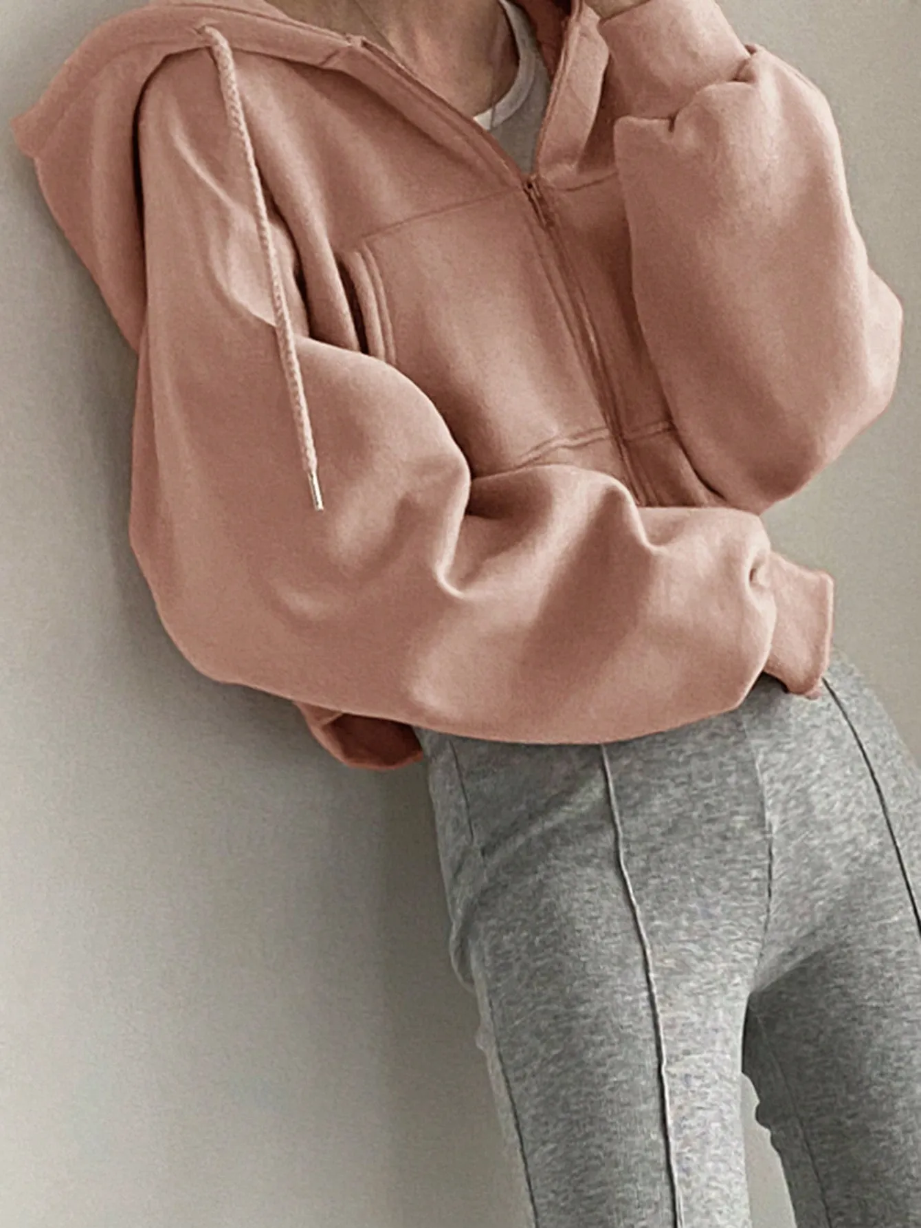 Sudadera corta de felpa para mujer - Cherry Vibes