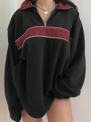 Sudadera Holgada de Manga Larga para Mujer - Cherry Vibes