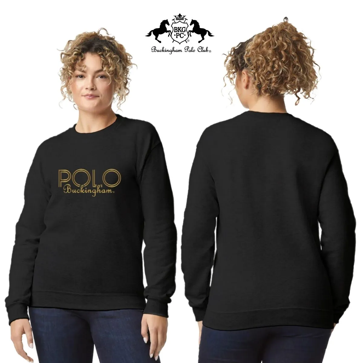 Sudadera Mujer Buckingham Polo Club Logo PB