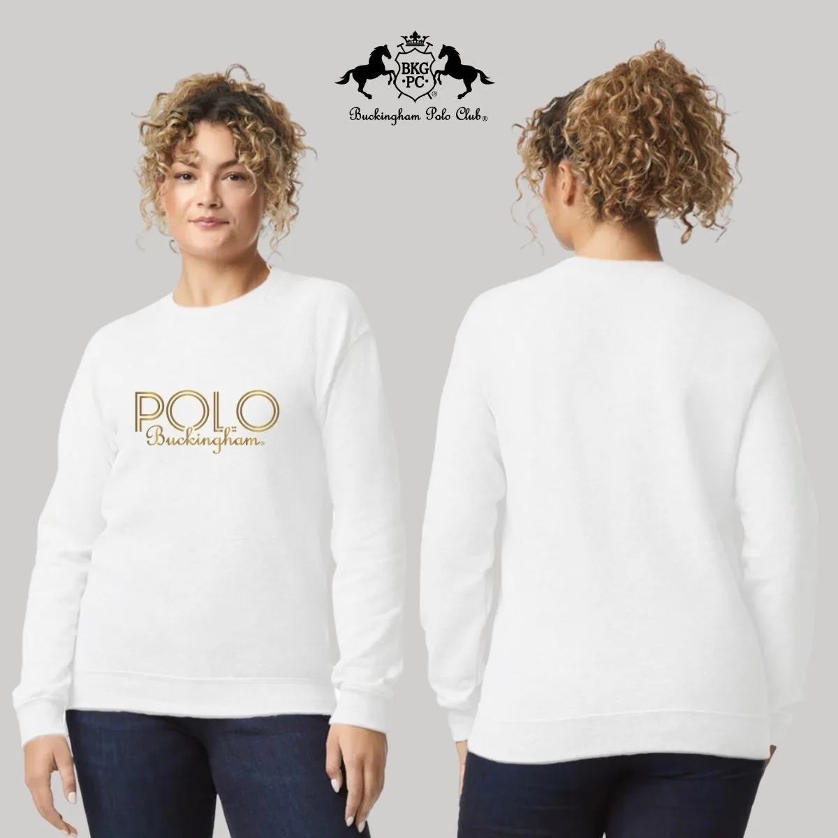 Sudadera Mujer Buckingham Polo Club Logo PB