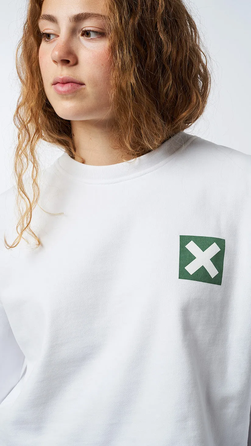 SUDADERA MUJER NATURE BLANCA