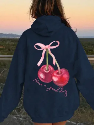 Sudaderas con capucha flor de cerezo para mujer