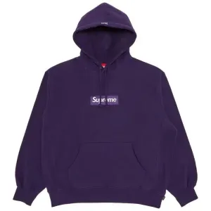 Supreme Box Logo Hooded Sweatshirt (FW23) Dark Purple