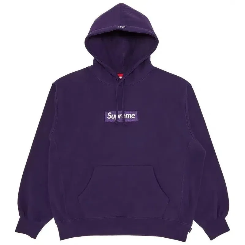 Supreme Box Logo Hooded Sweatshirt (FW23) Dark Purple