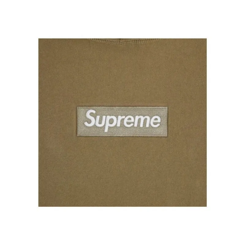 Supreme Box Logo Hooded Sweatshirt (FW23) Dark Sand