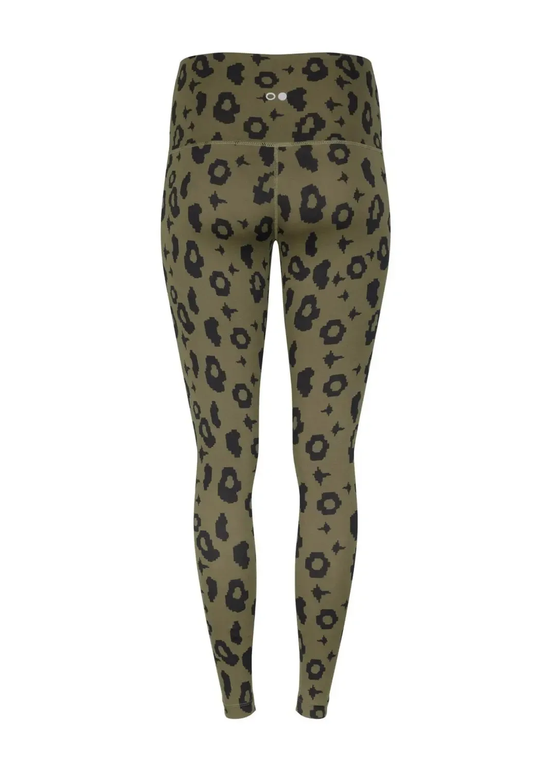 Surf & Yoga Leggings in Green Leopard
