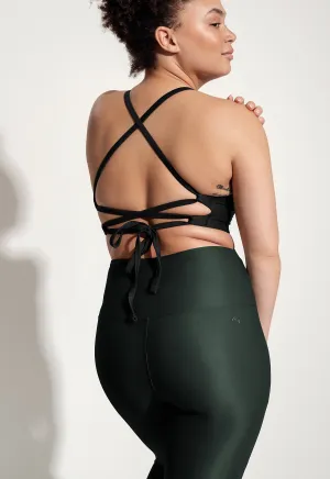 Surf & Yoga Leggings „Larimar“ in Nachtgrün
