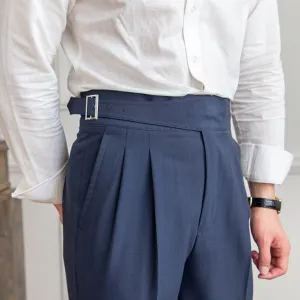 TailorFlex™ | Men's High-Waisted Trousers | Tailored Fit, Pleated Front & Adjustable Side Buckle