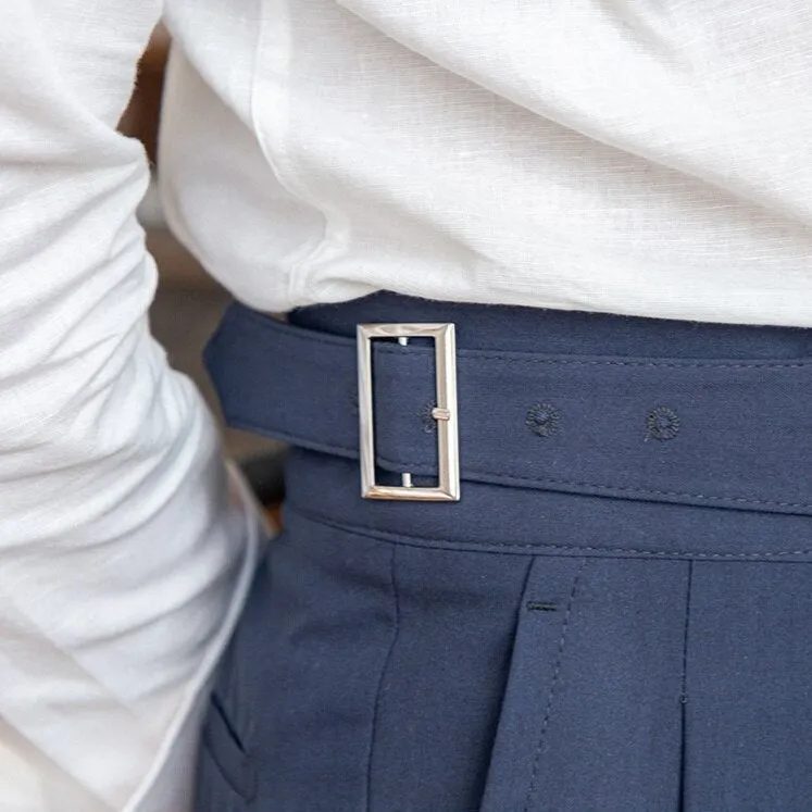 TailorFlex™ | Men's High-Waisted Trousers | Tailored Fit, Pleated Front & Adjustable Side Buckle