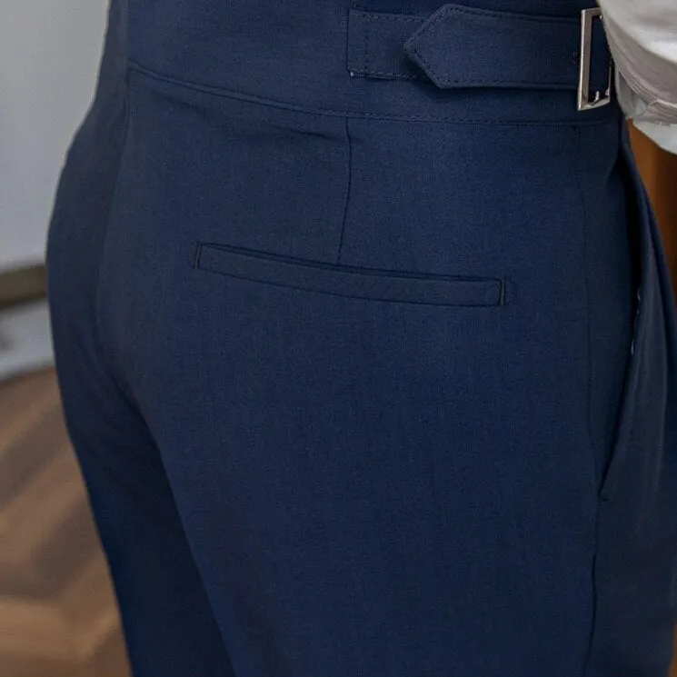 TailorFlex™ | Men's High-Waisted Trousers | Tailored Fit, Pleated Front & Adjustable Side Buckle