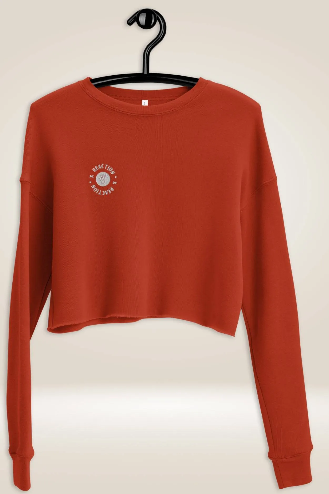 TGC Boutique X Reaction Orange Cropped Sweatshirt