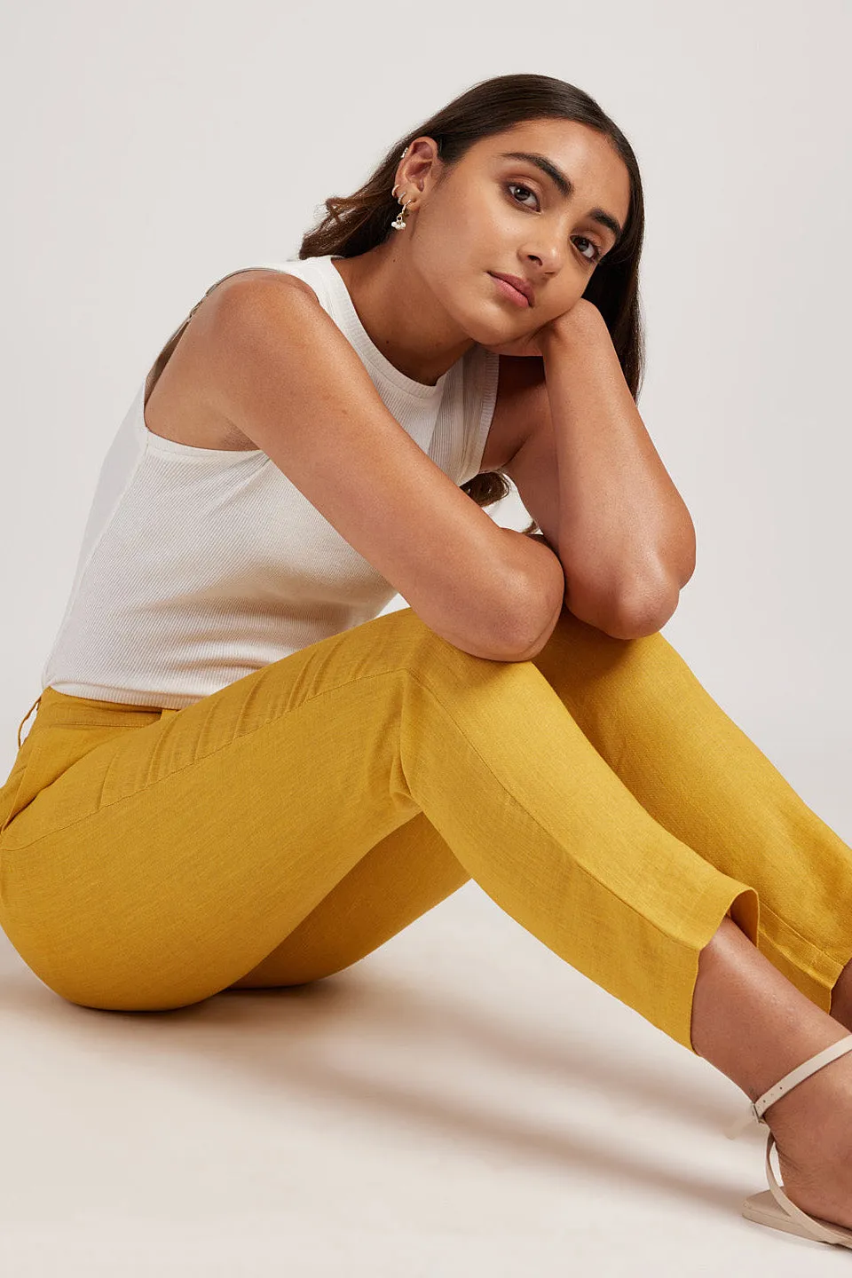 The Linen Pleated Trousers