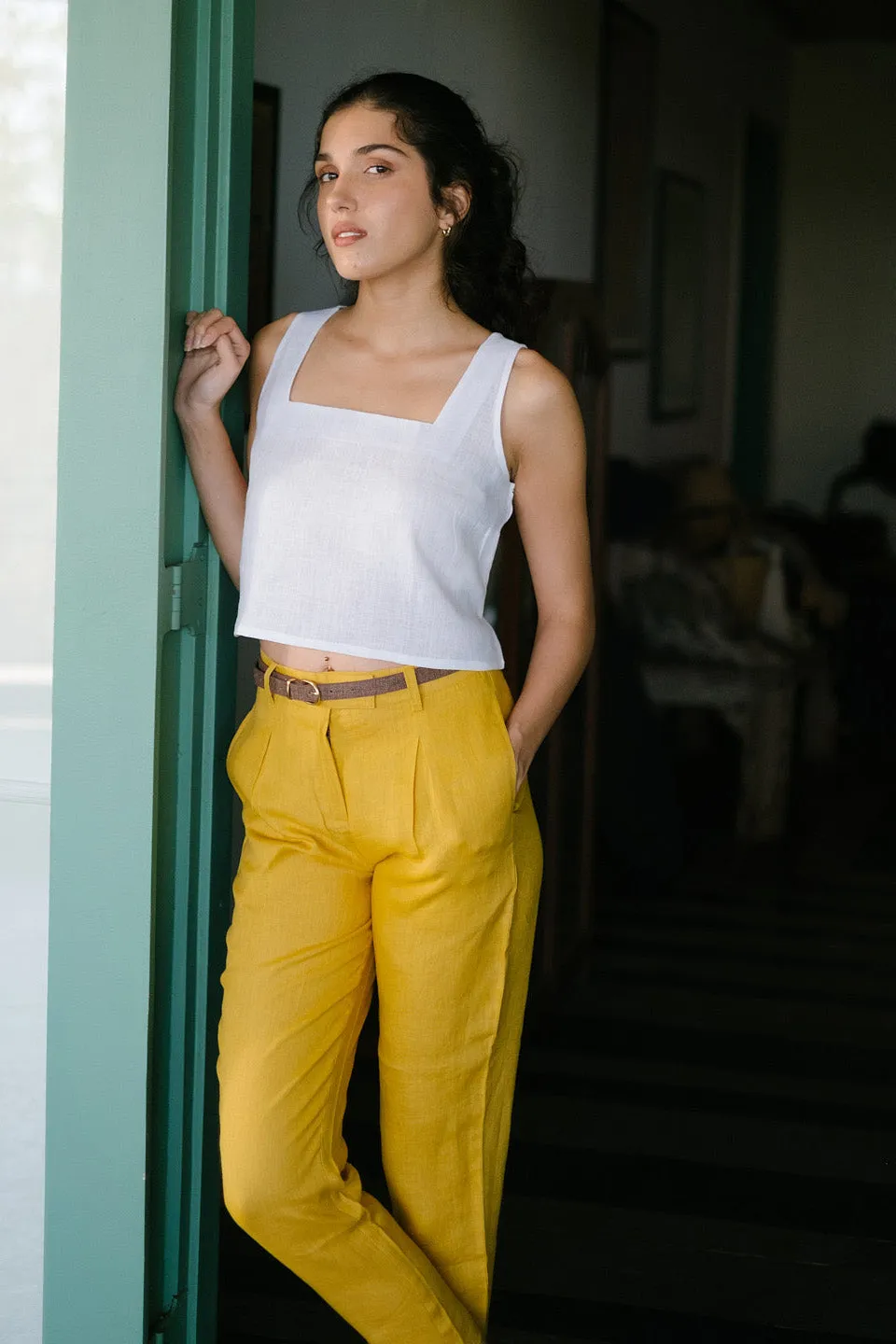 The Linen Pleated Trousers