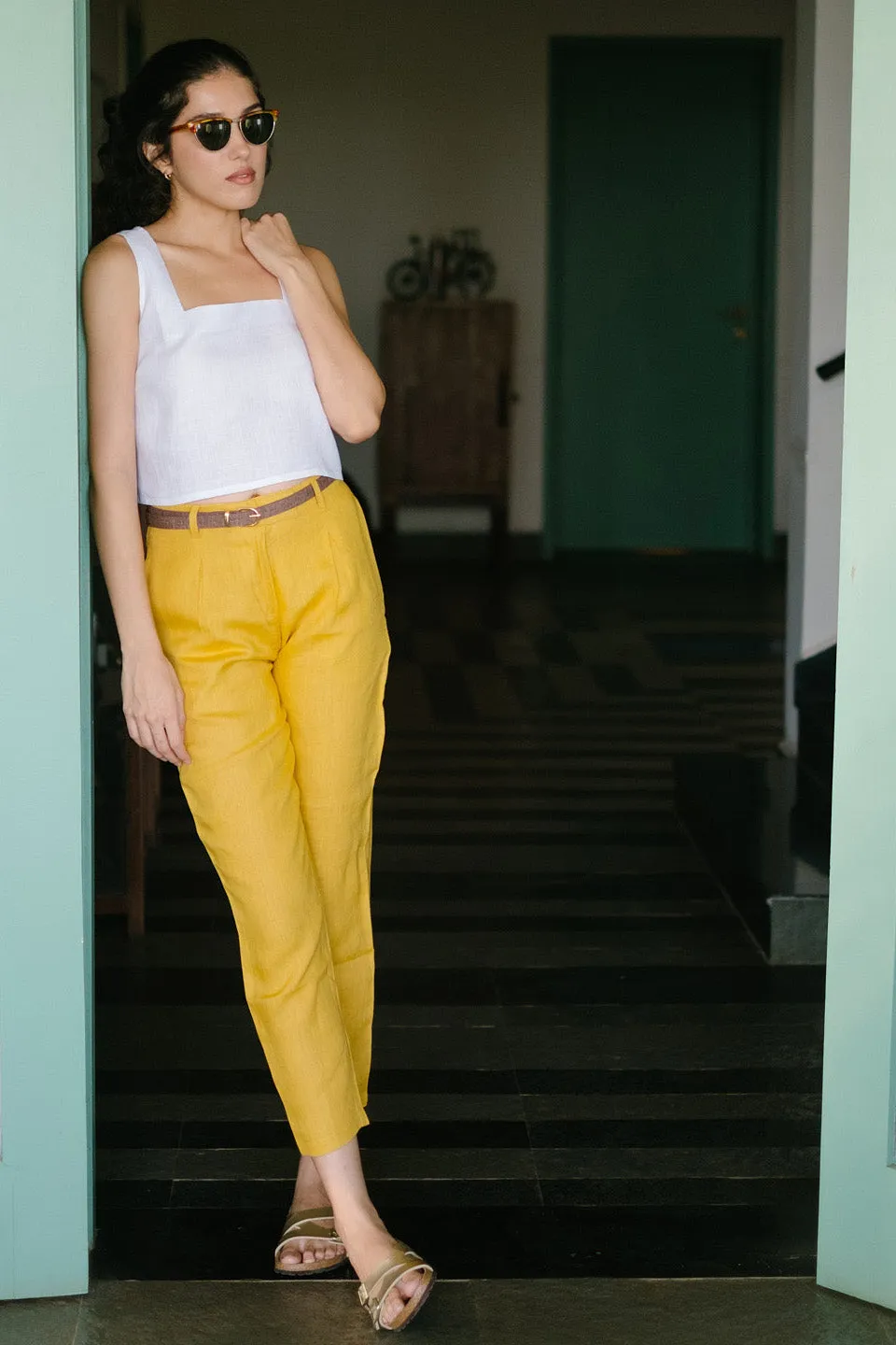 The Linen Pleated Trousers