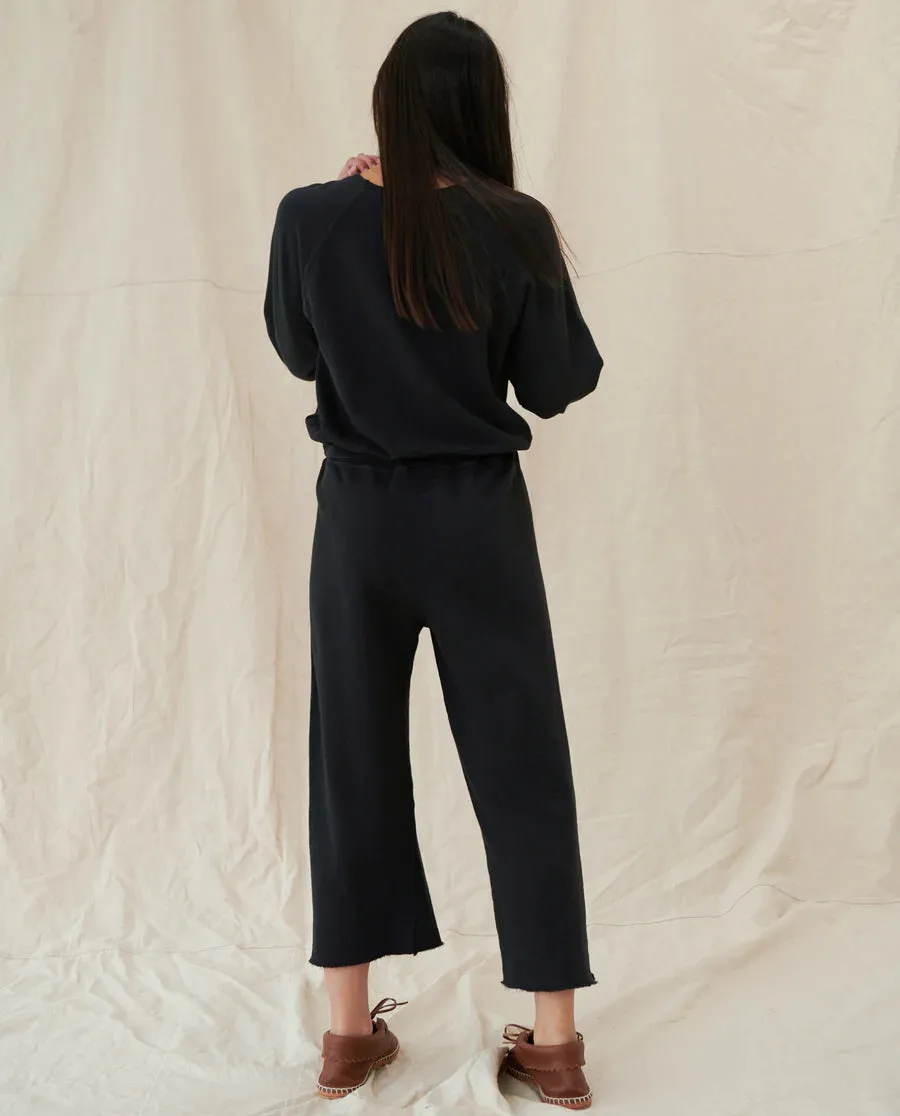 The Wide Leg Cropped Sweatpant
