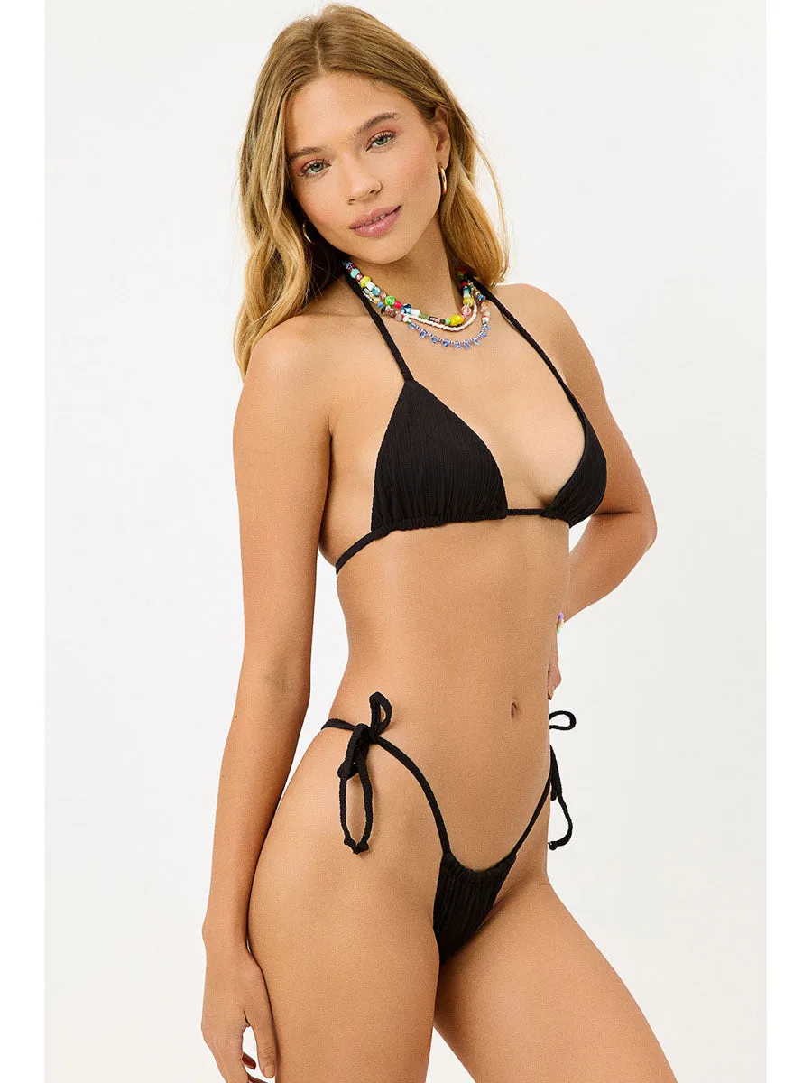 Tia Plisse Bottom In Black